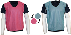 Precision trainingshesje sport roze-blauw volwassenen ademend mesh