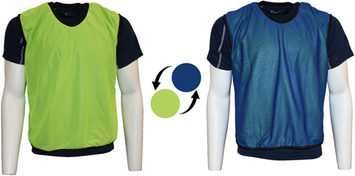 Precision chasuble d'entraînement enfant - mesh réversible jaune/bleu