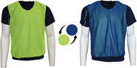 Precision trainingshesje sport polyester geel-blauw volwassenen