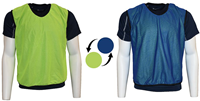 Precision trainingshesje mesh geel-blauw voor kinderen sport