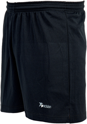 Precision voetbalbroek junior sportshort zwart polyester - Discounts Junior