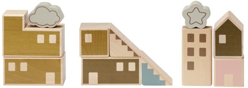 Micki houten blokken educatief speelgoed - themablokken 23 stuks-3