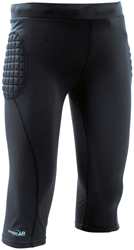 Precision pantalon de sport 3-4 rembourré junior gardien noir confort