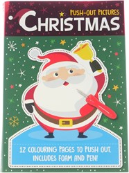 Wins Holland prikblok kerstman educatief speelgoed 15x21x1,5 cm