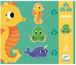 Djeco puzzels met stijgende moeilijkheidsgraad In the sea