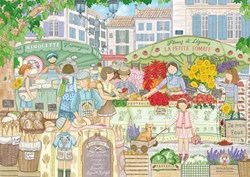 Magnolia legpuzzel Provence markt - 1000 stukjes puzzelspel