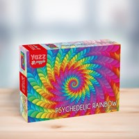 Yazz puzzel Psychedelic Rainbow - 1000 stukjes kleurrijk karton-2