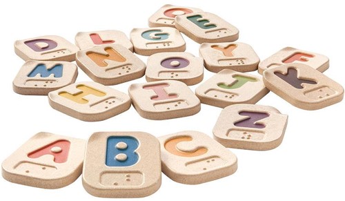 Plan Toys houten braille alfabet