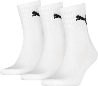 Puma chaussettes de sport Short Crew lot de 3 blanc - chaussettes unisexes confortables