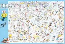 Puzzelman legpuzzel sneeuwmannetjes Marc De Vos 1000 stukjes winter