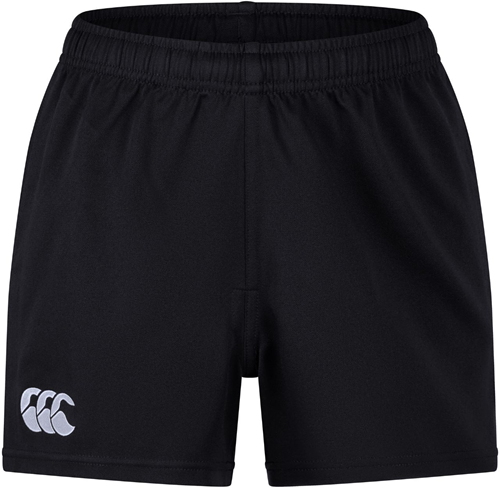 Canterbury sportshort junior polyester zwart 10 jaar - rugbyshort