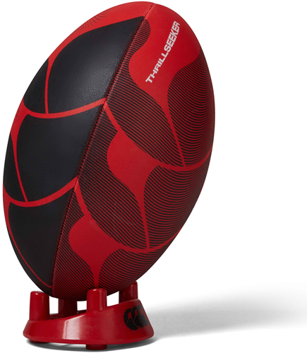 Canterbury rugbybal Thrillseeker rood zwart maat 3 duurzaam grip