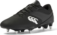 Canterbury chaussures de rugby Phoenix Raze SG noir blanc gazon adulte-3