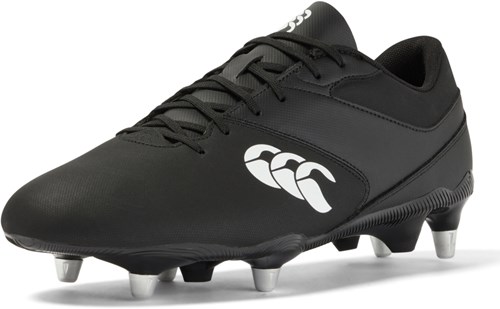 Canterbury chaussures de rugby Phoenix Raze SG noir blanc gazon adulte-3