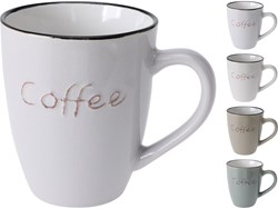 Excellent Houseware beker aardewerk gres 350ml - mok keramiek