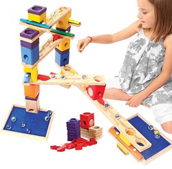 Hape Quadrilla houten knikkerbaan Music Motion met muziekelementen