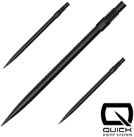 Harrows Quickpoints (Set of 3) - Black - 40mm