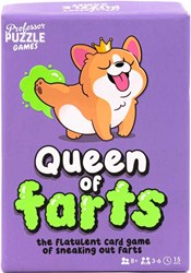 Professor Puzzle kaartspel Queen of Farts - grappig familiespel