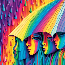 Yazz puzzle Rain-Bow - puzzle coloré 1023 pièces