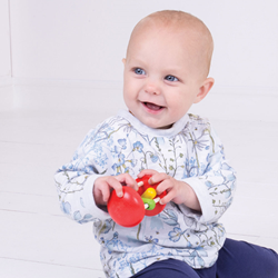 BigJigs houten grijpspeelgoed regenboog roller baby sensorisch