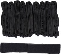 Rhino rugby tag ceinture lot de 10 sangles velcro noires séparées