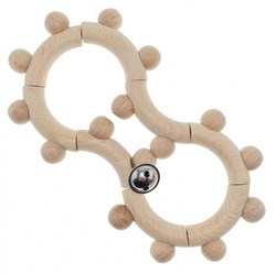 Hess hochet en bois bébé forme huit - jouet de motricité naturel