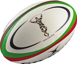 Gilbert ballon de rugby Replica Harlequins taille 4 vert entraînement