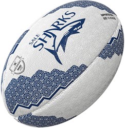 Gilbert ballon de rugby supporter Sale Sharks taille 4 durable adhérence