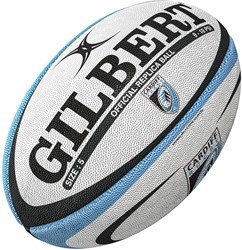 Gilbert ballon de rugby replica Cardiff taille 4 - ballon d'entraînement multicolore