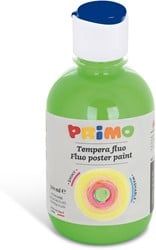Primo kant-en-klare FLUO plakkaatverf, fles 300 ml met stroomregelingsdop heldergroen