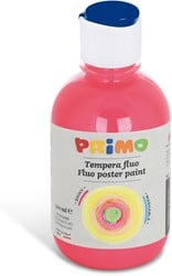 Primo kant-en-klare FLUO plakkaatverf, fles 300 ml met stroomregelingsdop fuchsia