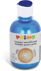 Primo kant-en-klare METALLIC plakkaatverf, flacon 300 ml met doorstroomdop ultramarijn