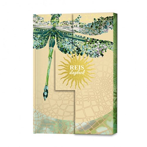 Lantaarn reisdagboek hardcover met stickervellen en magneetsluiting