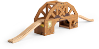 BigJigs train en bois Rickety Bridge - Accessoire pont Far West