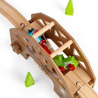 BigJigs train en bois Rickety Bridge - Accessoire pont Far West-3