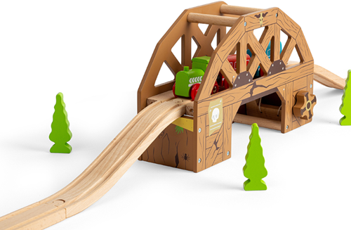 BigJigs train en bois Rickety Bridge - Accessoire pont Far West-2