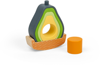 BigJigs jouet Rocking Avocado empilable sensoriel durable