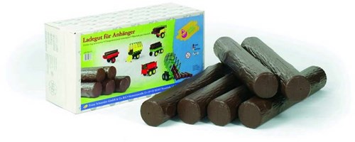 Rolly Toys speelgoed boomstammen set - 6 stuks voor buitenplezier