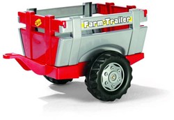 Rolly Toys aanhanger traptractor rood-zilver speelgoedaccessoire