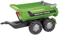 Rolly Toys Deutz-Fahr speelgoed aanhanger halfpipe trailer voor kinderen