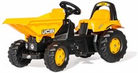 Rolly Toys tracteur à pédales JCB Dumper avec benne basculante jouet jaune