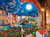 Castorland legpuzzel Romantic Night in Venice - 2000 stukjes puzzel