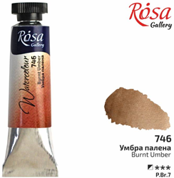 Rosa Gallery aquarelverf tube 10 ml gebrand omber professionele kwaliteit