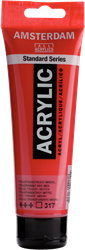 Royal Talens peinture acrylique 120 ml rouge transparent moyen - Amsterdam