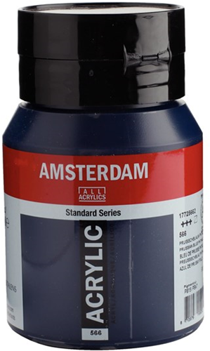 Royal Talens pot de peinture acrylique 500 ml Bleu de Prusse loisirs créatifs