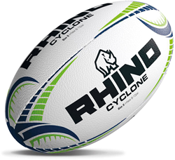 Rhino rugby trainingsbal Cyclone wit maat 3 duurzaam grip