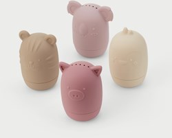 TickiT SiliSoft sensorisch badspeelgoed dieren - set van 4 aarde kleuren