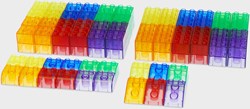 TickiT blocs de construction - Jouet transparent - 90 pièces