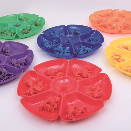 TickiT plateaux de tri fleurs jouet 6 couleurs - éducatif