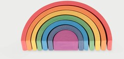 TickiT arches arc-en-ciel en bois - jouet éducatif set 7 pièces